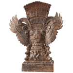 Vintage Indonesian Bronze Vishnu Garuda Vahana Sculpture 13 Inch - Rare Art | Jaipurio